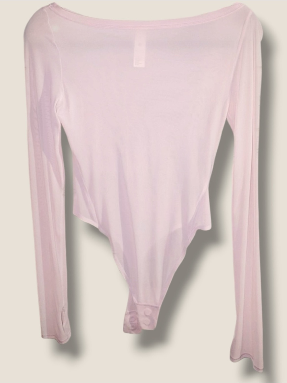 Lululemon Balletcore Wundermost Nulu Mesh Boatneck Long-Sleeve Bodysuit